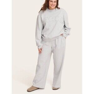 Parke x Target Women's Mockneck Pullover Sweatshirt - Heather Gray L/XL NWT